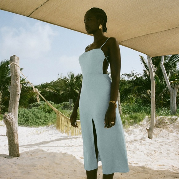 Reformation Dresses & Skirts - Reformation NWT Nia linen dress in Turquoise